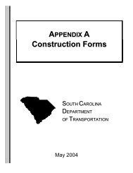 Appendix A - South Carolina Department of Transportation