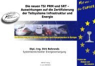 Die neuen TSI PRM und SRT – Auswirkungen auf die Zertifizierung ...