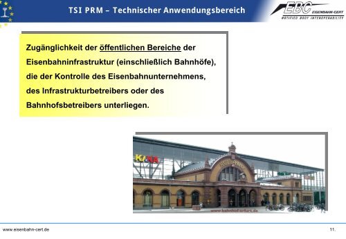 Die neuen TSI PRM und SRT – Auswirkungen auf die Zertifizierung ...