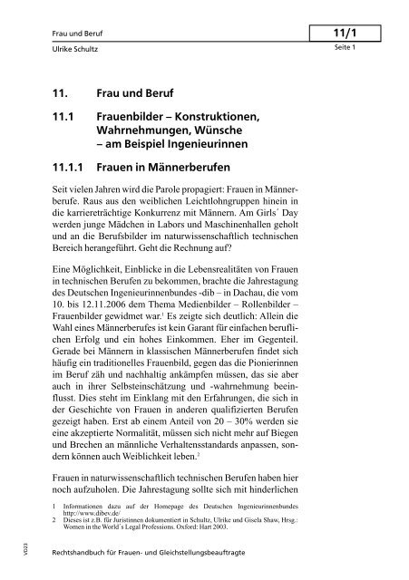 11 1 11 Frau Und Beruf 11 1 Frauenbilder Konstruktionen