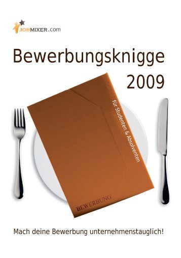 Bewerbungsknigge - JOBMIXER.com