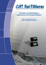Hersteller von Filterbändern, Egoutteuren und ... - Rai-Tillieres