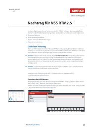 Nachtrag für NSS RTM2.5 - Simrad