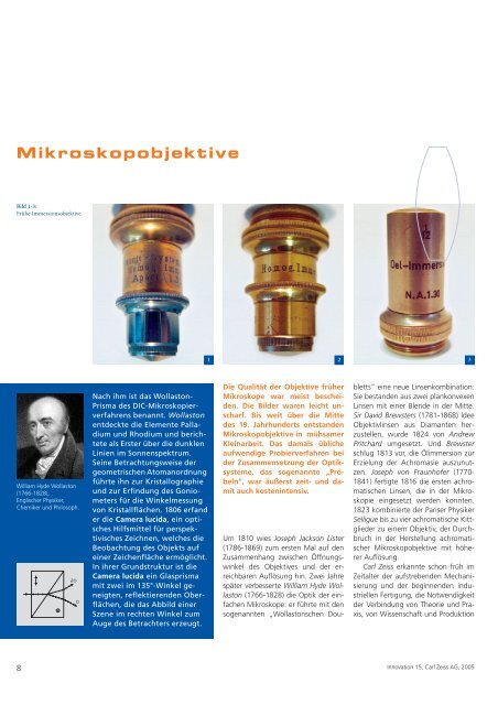 Mikroskopobjektive - Carl Zeiss