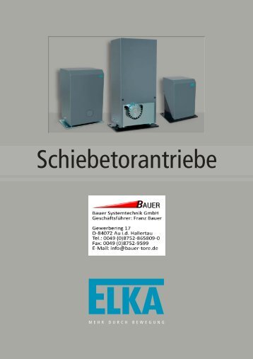 Schiebetorantriebe