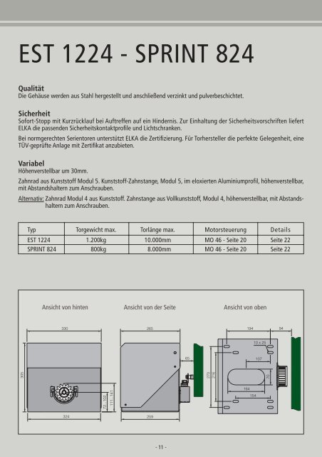 Schiebetorantriebe