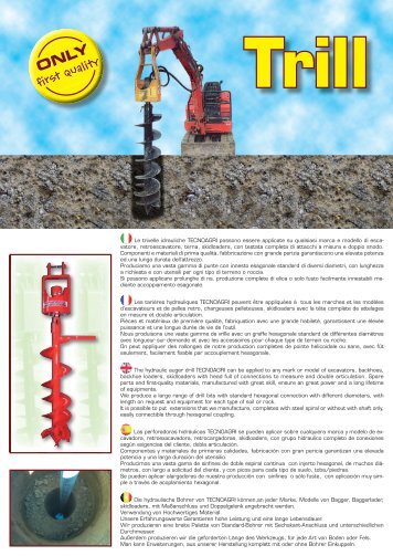 Le trivelle idrauliche TECNOAGRI possono essere applicate su ...