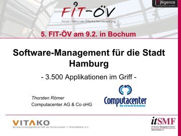 Software-Management für die Stadt Hamburg - FIT-öV