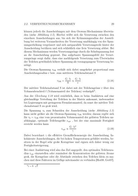 Untersuchung von Einzelausscheidungen in Aluminiumlegierungen ...