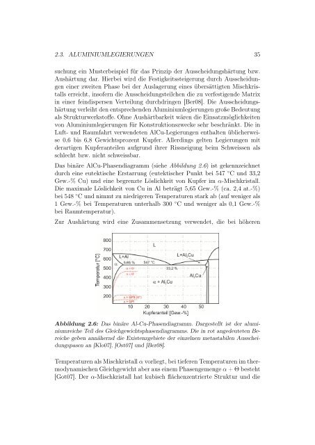 Untersuchung von Einzelausscheidungen in Aluminiumlegierungen ...