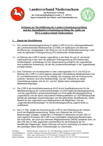 DFO LVSP Agility - DVG Landesverband Niedersachsen.