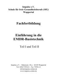 Einführung in die EMDR-Basistechnik - Impulse eV