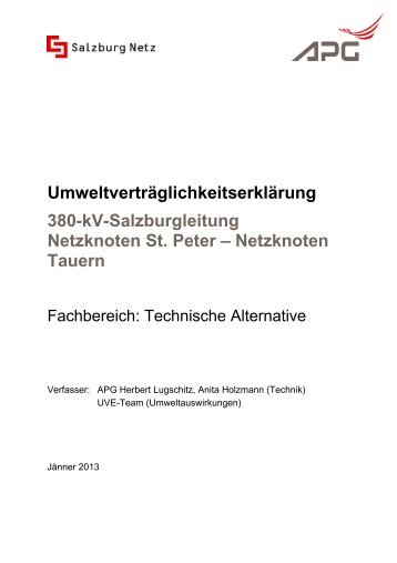 380-kv - eb - technische alternative - jan. 2013 ... - Land Salzburg