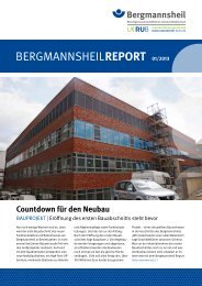 Bergmannsheil Report 01/2013 - Berufsgenossenschaftliches ...