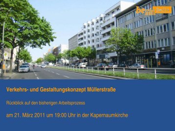 Verkehrs- und Gestaltungskonzept Müllerstraße in Berlin Mitte ...