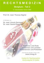 Skript Rechtsmedizin Teil 2 (705 kB, PDF) - Institut für ...