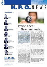 2009 Ausgabe 6 H.P.O. News - HPO Wirtschaftspartner