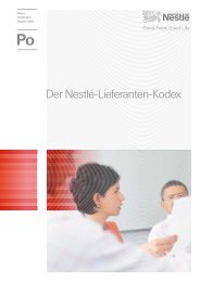 Der Nestlé-Lieferanten-Kodex