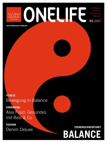 bEwEgUng in balanCE - Onelifemag