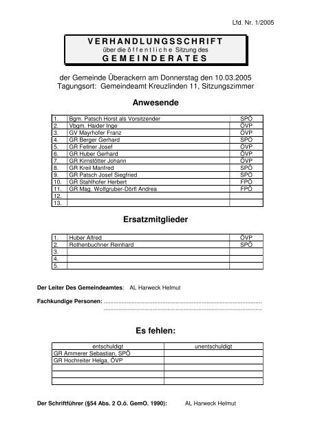 1/2005 - .PDF - der Gemeinde Überackern