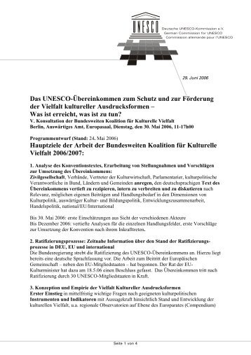 Programm und Konzept - Unesco