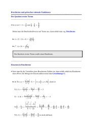 Bruchterme und gebrochen rationale Funktionen ...