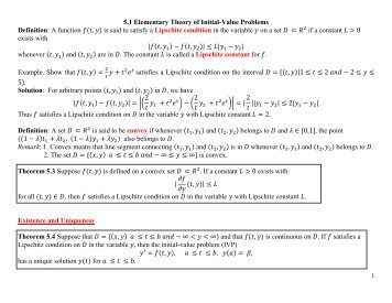 Theory of IVP and Euler's Method