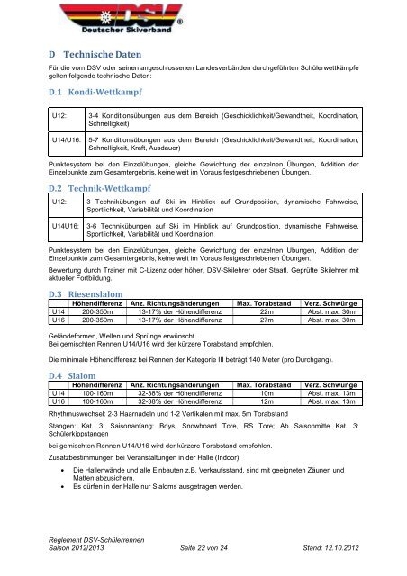 Reglement DSV-Schülerpunkterennen 2012/2013 - Deutscher ...