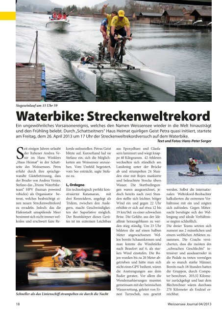 Ausgabe 04/2013 - Weissensee