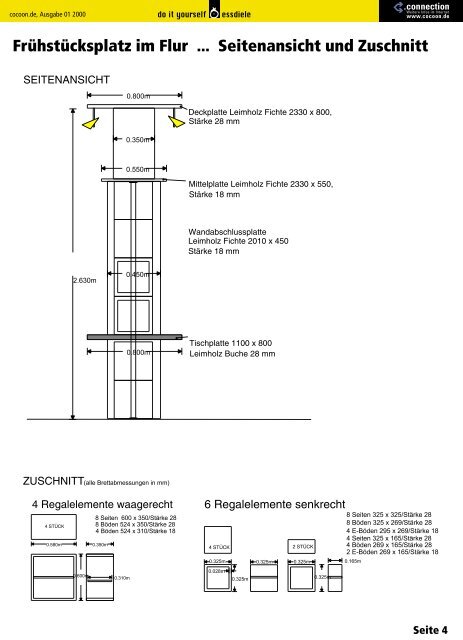 Frühstücksplatz im Flur bauen (pdf, 1,9 MB) - LBS