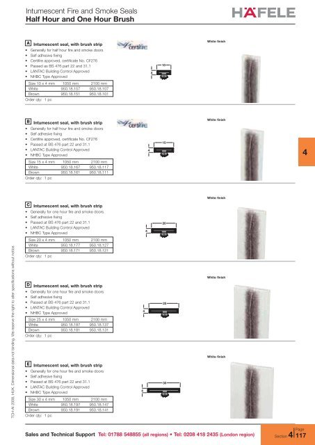 Intumescent Fire Seals - RIBA Product Selector