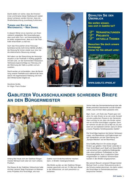 Gablitzer Blatt 06-2013 - Gablitz - Volkspartei Niederösterreich