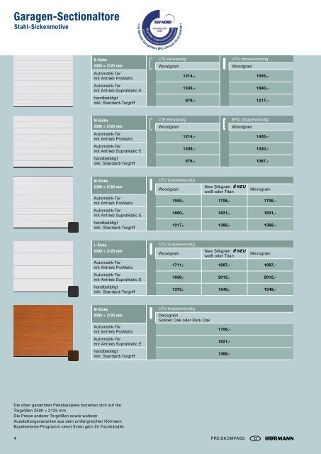 Preiskompass - Hörmann KG