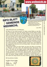Info-Blatt 1/2007 (Februar) - Gemeinde Weihmichl