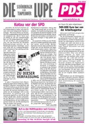 Kotau vor der SPD - DIE LINKE. Tempelhof-Schöneberg