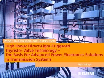 Direct-Light-Triggered Thyristor Valves