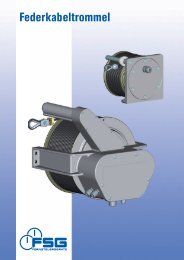 Katalog Federkabeltrommeln von FSG - Omni Ray AG