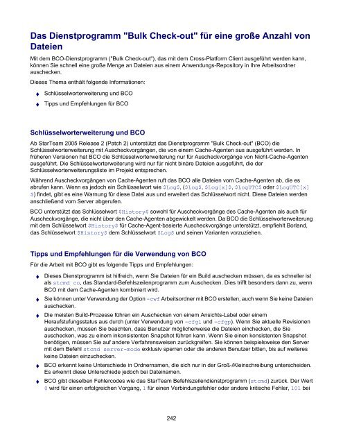 Borland® StarTeam® 2006 - Borland Technical Publications