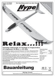 PDF: BK Relax. Brushless. LiPo. RC. RTF - CMC Versand