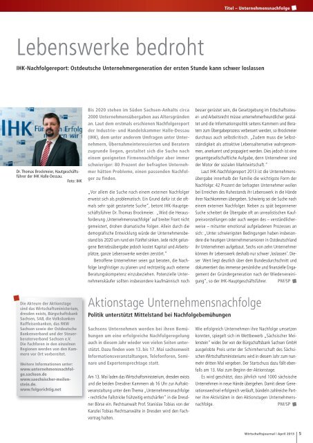 Ausgabe 04/13 - Wirtschaftsjournal.de