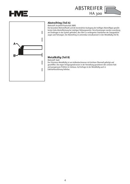 Hydraulikdichtungen - HME