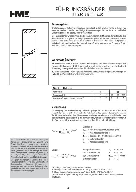 Hydraulikdichtungen - HME