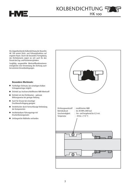 Hydraulikdichtungen - HME