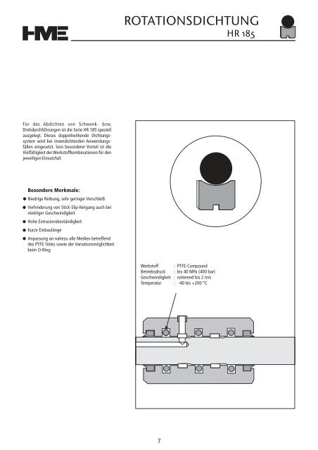 Hydraulikdichtungen - HME