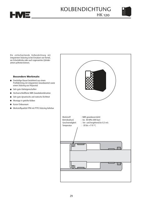 Hydraulikdichtungen - HME