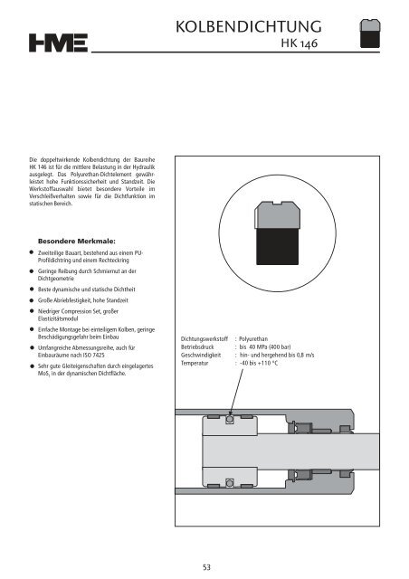 Hydraulikdichtungen - HME