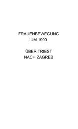 frauenbewegung um 1900 über triest nach zagreb - Löcker Verlag