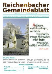 Nr. 57 Januar/Februar 08 - bei der EFG Reichenbach