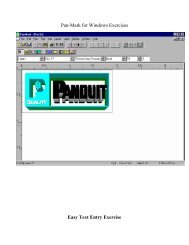 Pan-Mark Labeling Software - Exercises - Panduit