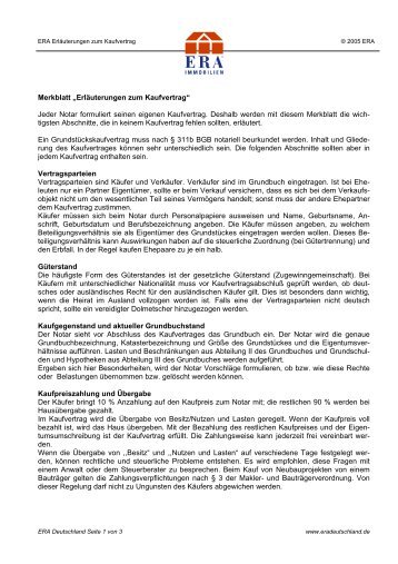 Merkblatt „Erläuterungen zum Kaufvertrag“ Jeder Notar ... - xpres.ch